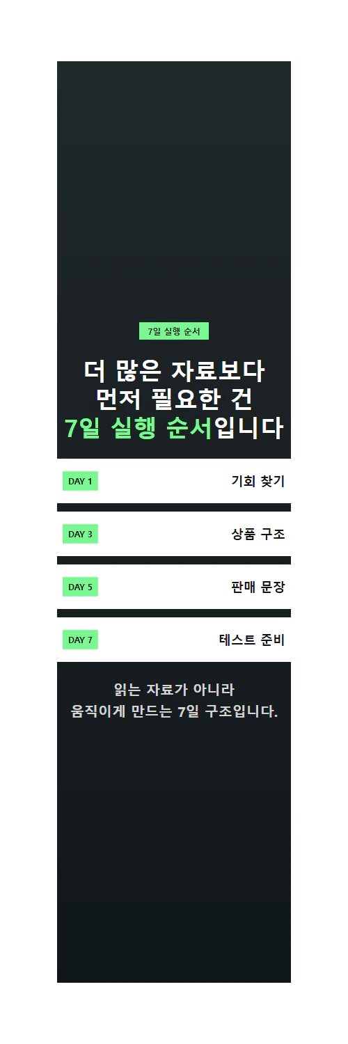 이전에 제작한 AI 리뉴얼 상세페이지 실행 순서 화면